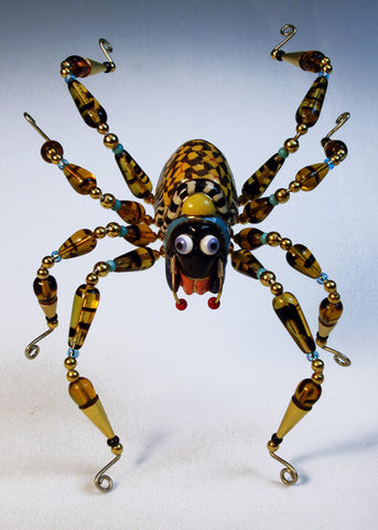 Large Spider Porcelain and mixed media pin 