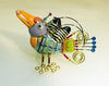 Toucan Tuscan porcelain and mixed media pin